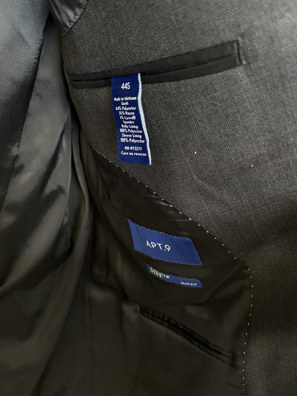 Apt. 9 Men’s Suit Jacket Charcoal Gray 44S - image 2