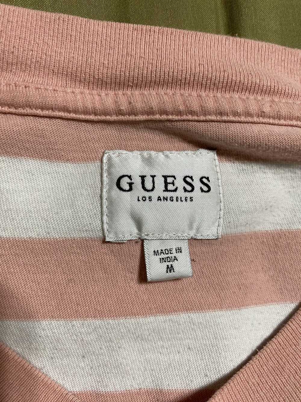 Guess × Pacsun Guess Los Angeles Pink Striped Tee - image 2