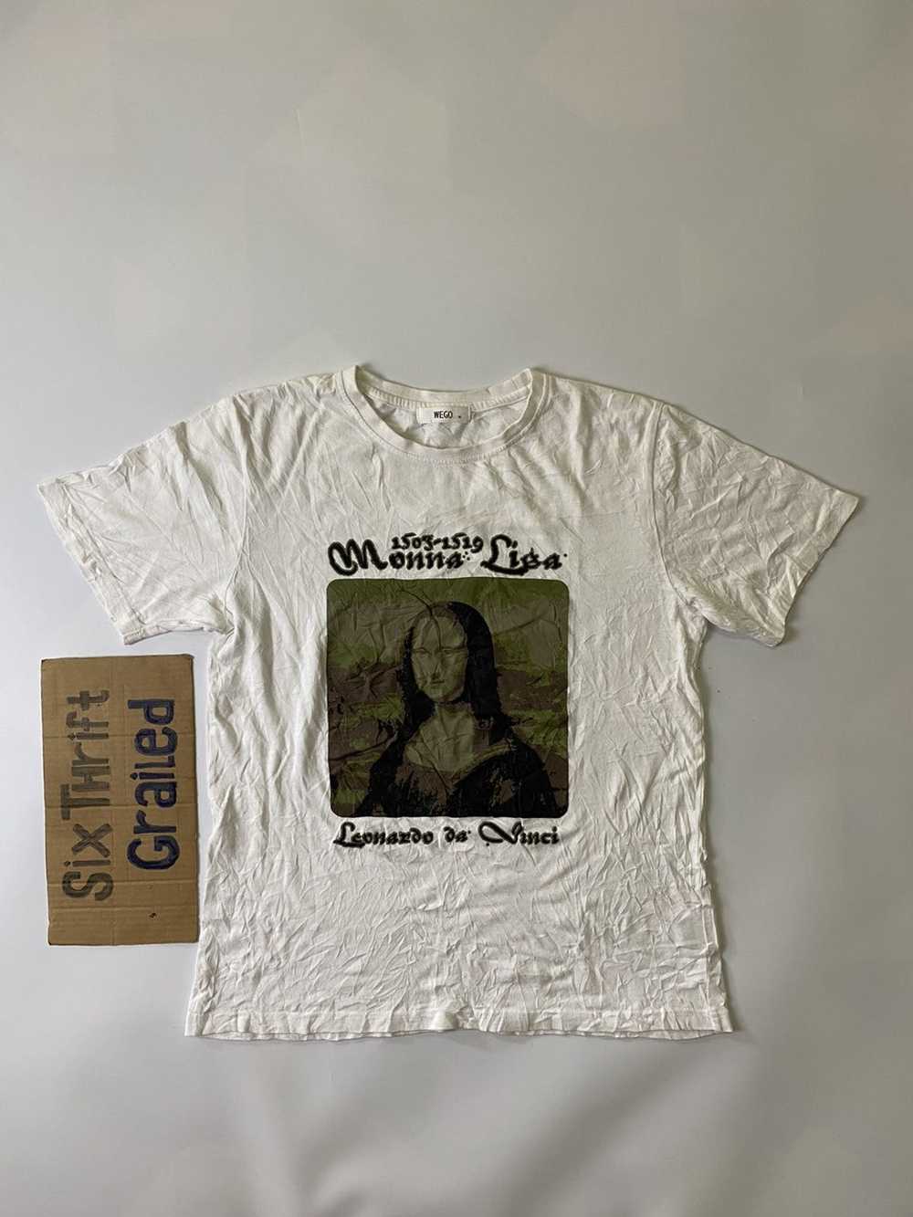 Vintage Monna lisa by leonardo da Vinci T-Shirt - image 2