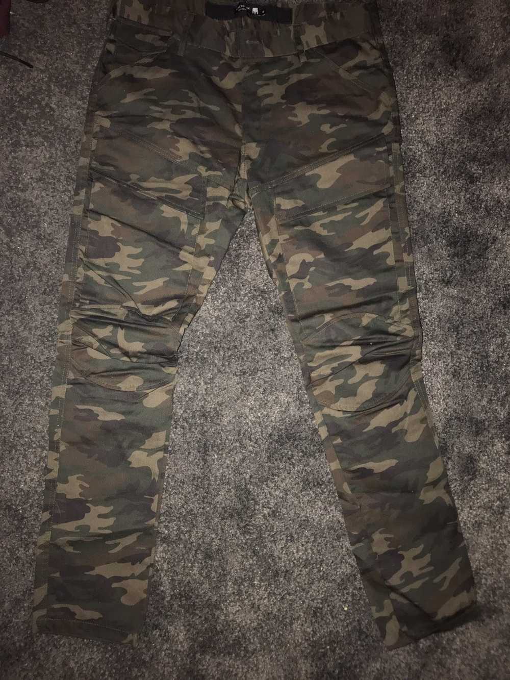 High Waist Denim Cargo Joggers