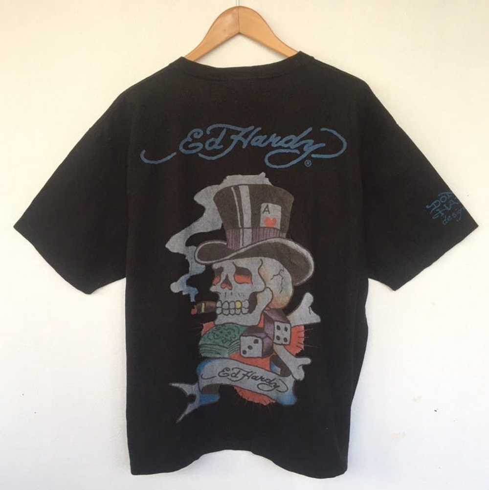 Ed Hardy × Skulls VINTAGE ED HARDY WIDE SIZE Skull sk… - Gem