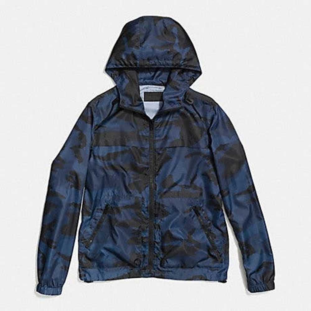 Coach Coach blue camp rain jacket - image 1