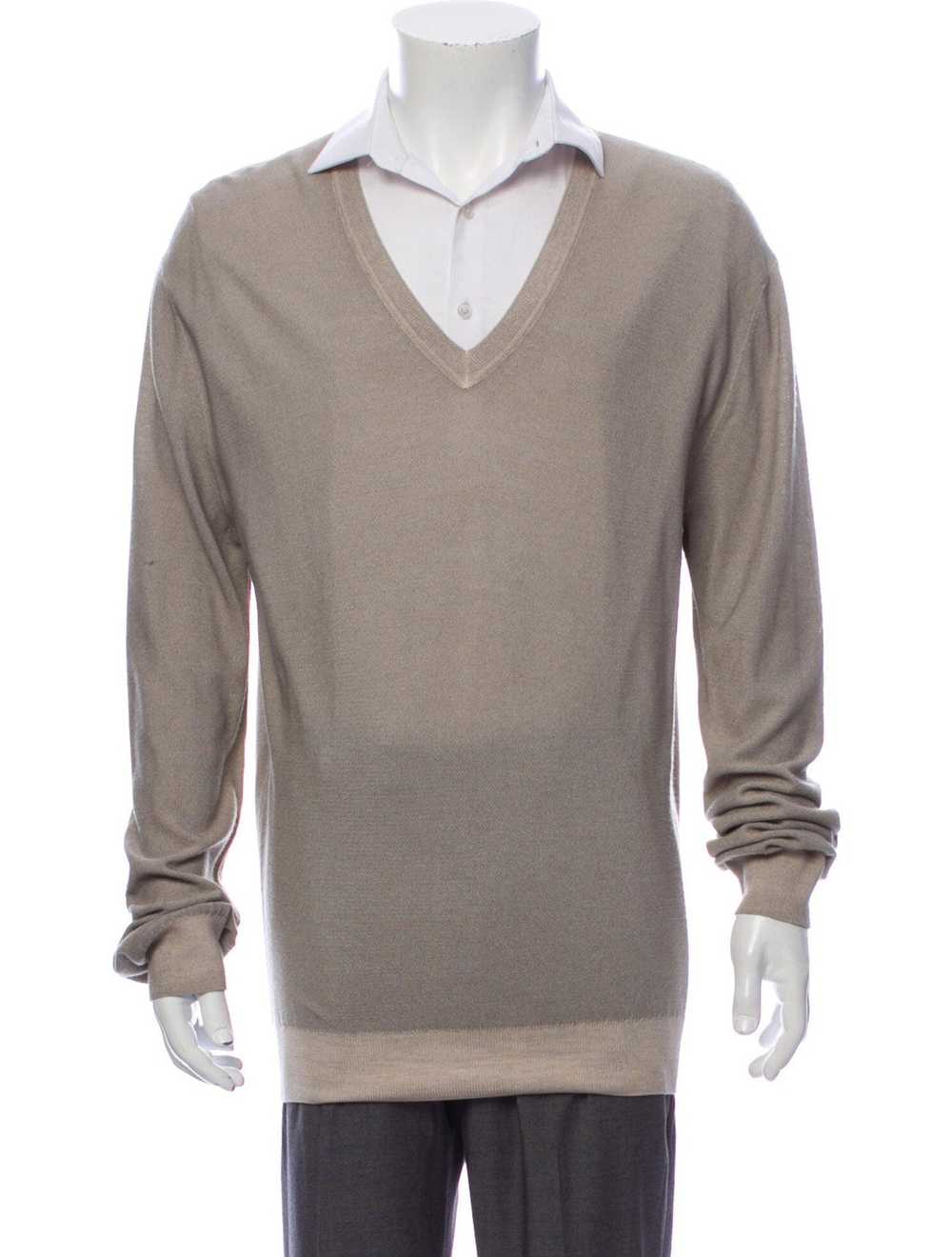 Ermenegildo Zegna Men's V-Neck Sweater - image 4