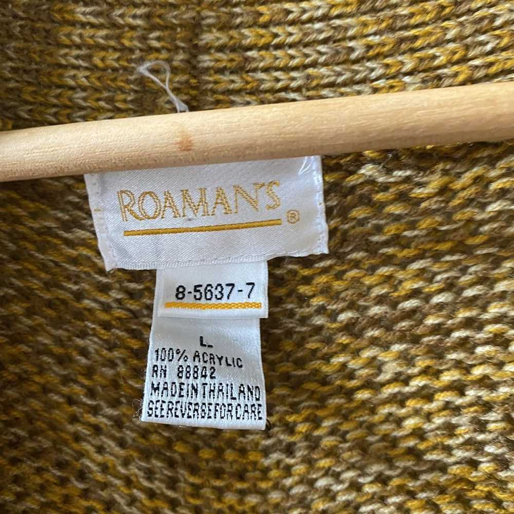 Vintage ROAMAN’S vintage size L 70’s yellow long … - image 3