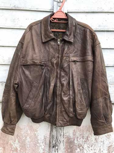 Leather Jacket × Ruffo Research Vintage Ruffo Nice
