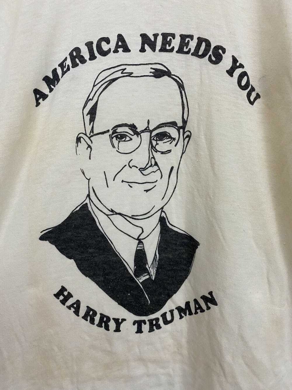Vintage VTG 80s America Needs You Harry Truman Bu… - image 2