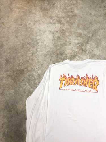 Thrasher × Vans Thrasher Longsleeve T-shirt Flame… - image 1