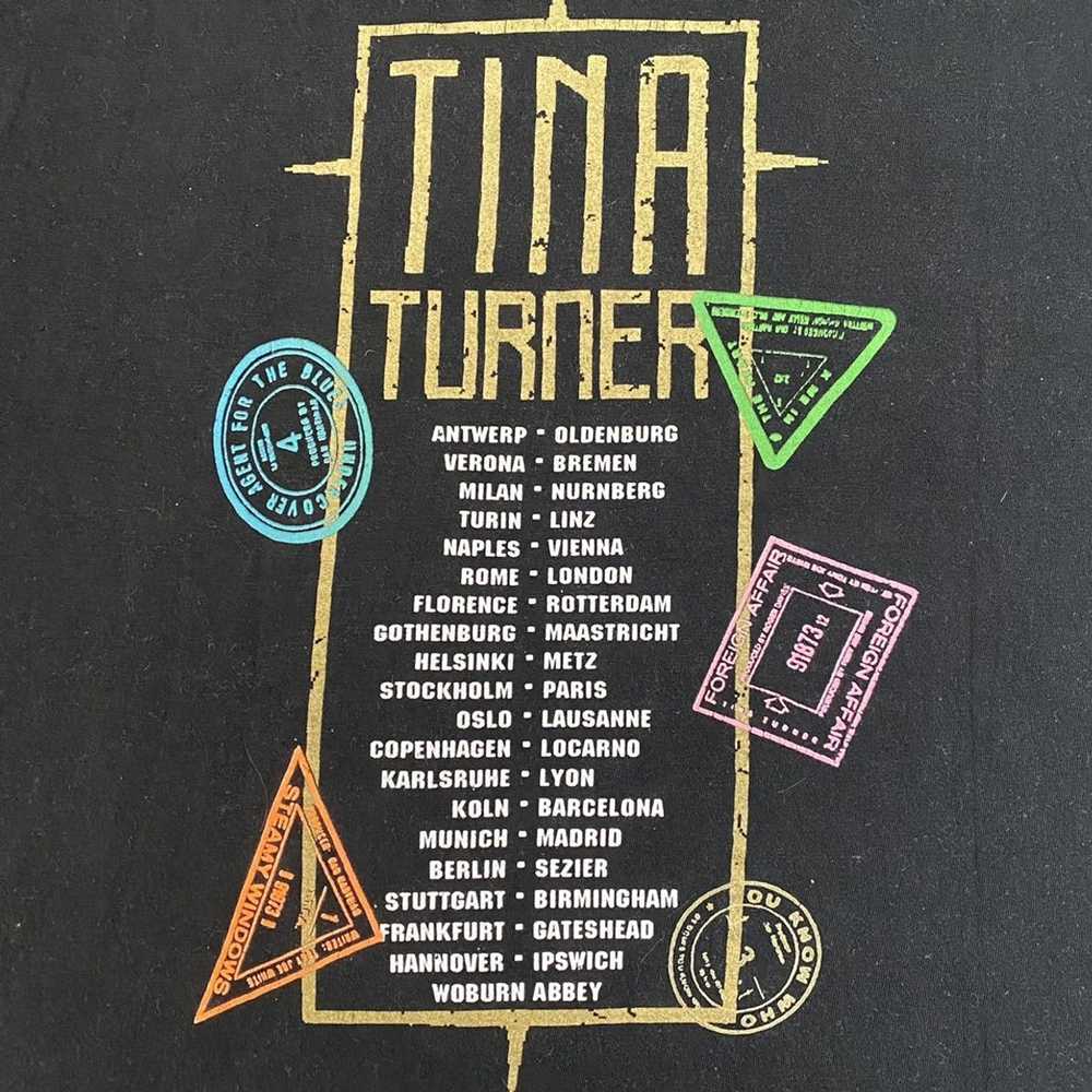 Band Tees × Tour Tee × Vintage Tina Turner Foreig… - image 4