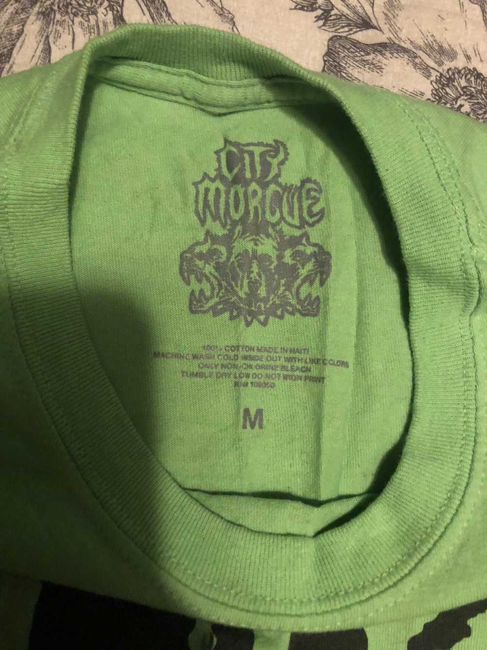 Vintage Green RARE City Morgue deadstock T-shirt … - image 2