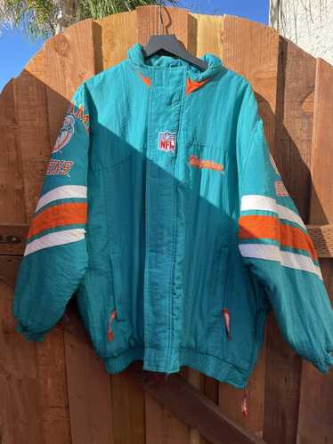 NFL 90s Starter Miami Dolphins Anorak Jacket Aqua (L) – Chop Suey