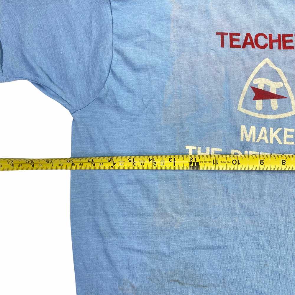 70s Teachers make a difference tee Small fit - image 2