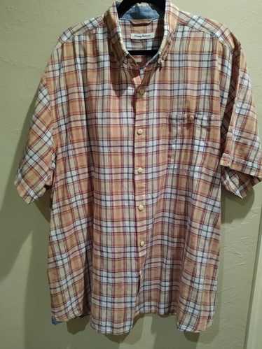 Tommy Bahama Cotton Madras Plaid Short Sleeve Shir