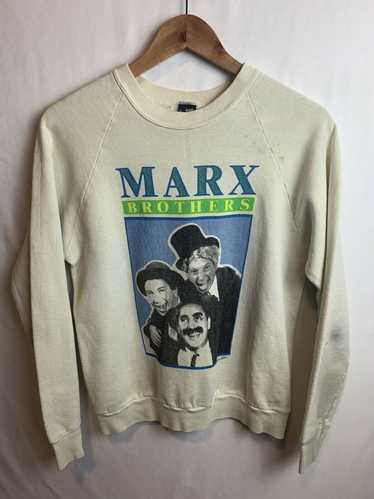 Screen Stars The Marx Crewneck White Graphic Sweat