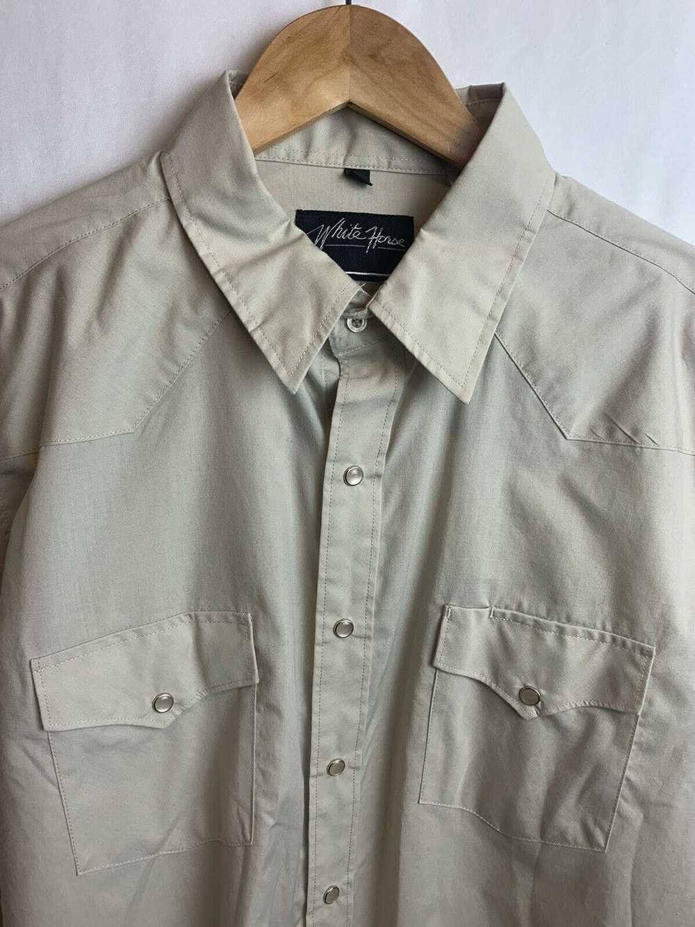 Other White Horse Long Sleeve Shirt Men’s Button … - image 3