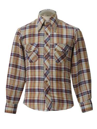 1970's Kennington Mens Plaid Shirt