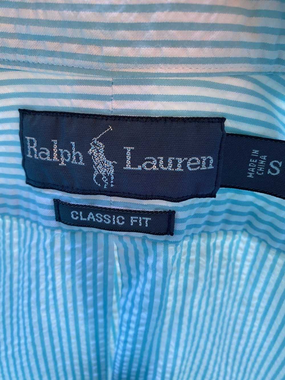 Polo Ralph Lauren seersucker polo button up - image 3