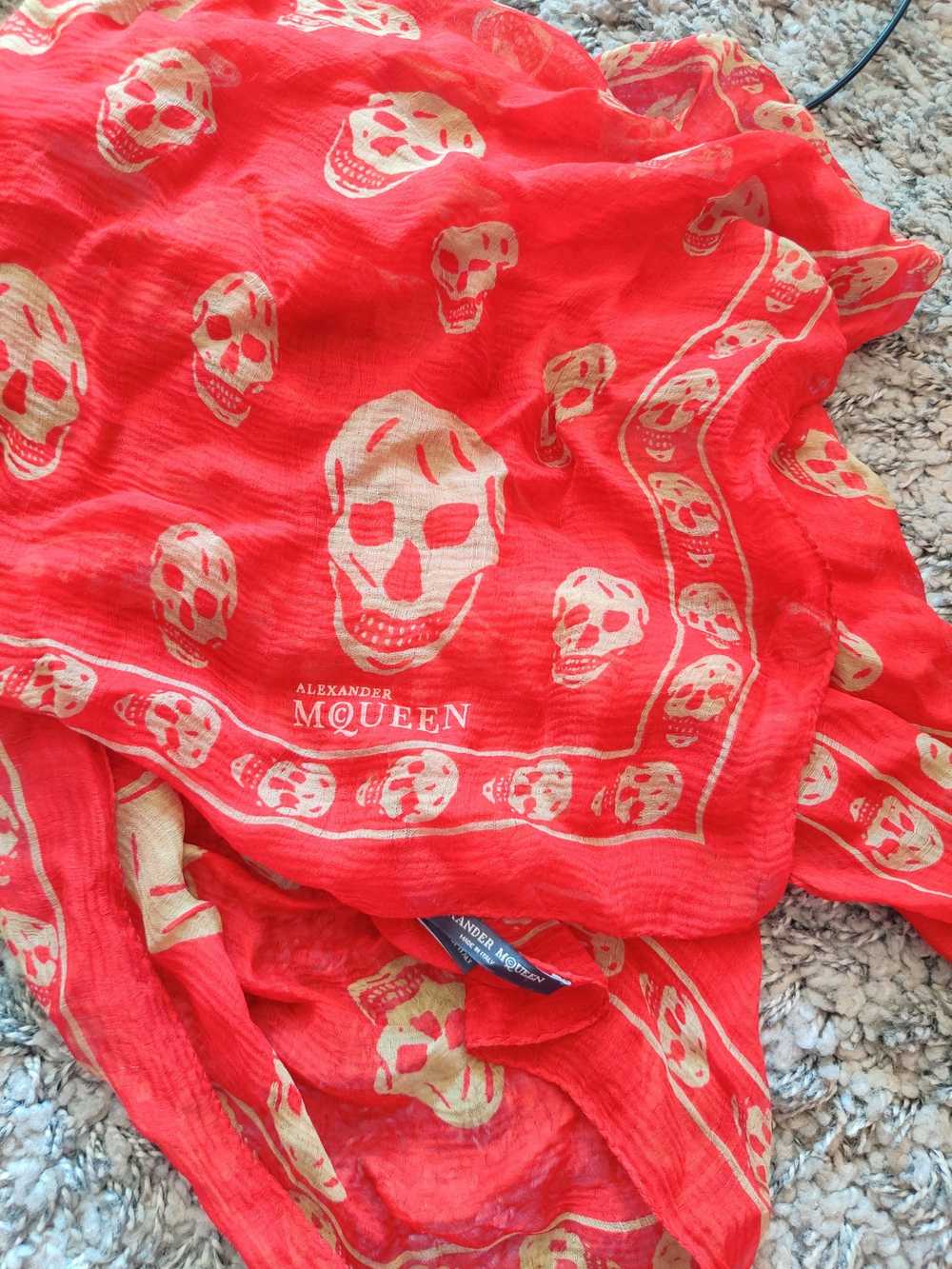 Alexander McQueen Alexander McQueen skull scarves - image 1