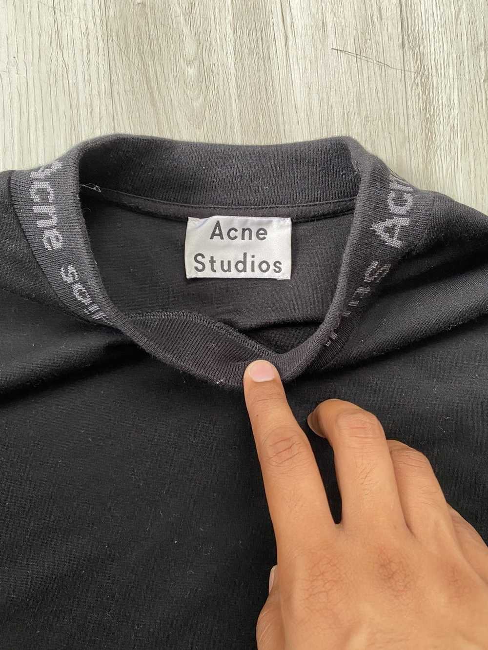 Acne Studios Acne Studios neck logo Tee Shirt - image 2