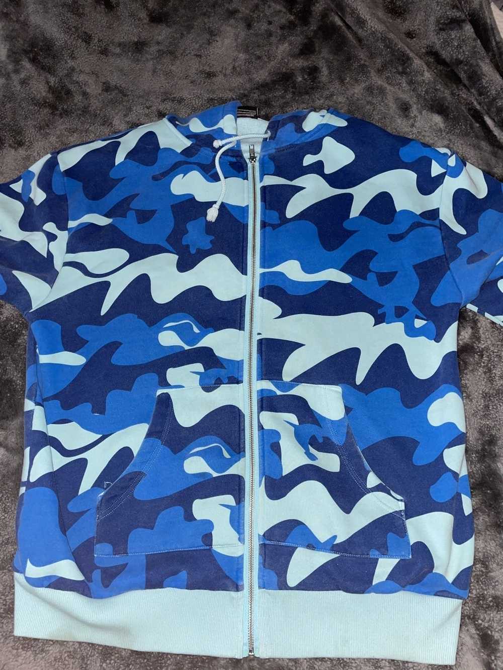 Pink Dolphin Pink Dolphin blue camo hoodie - image 1