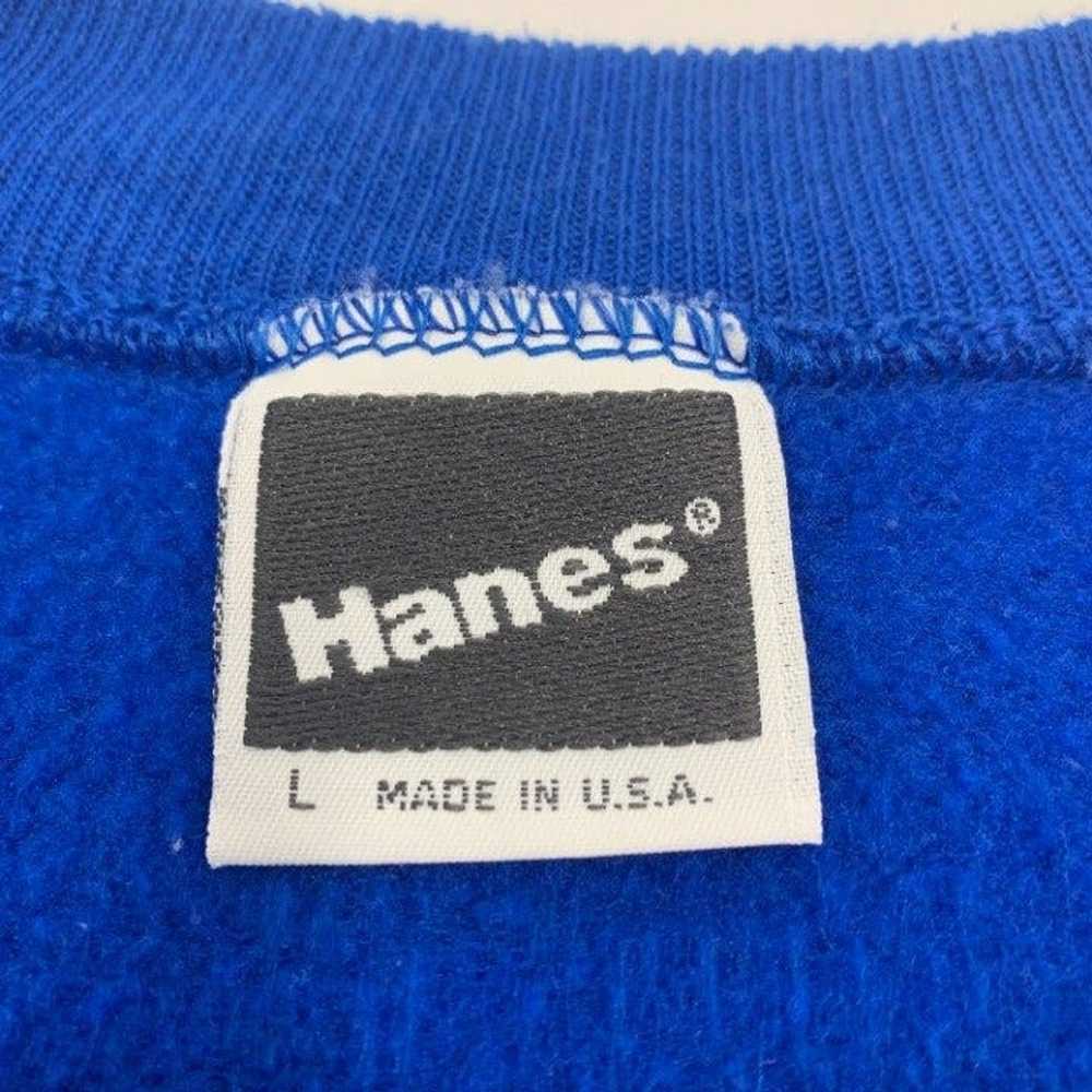 Blank × Hanes × Made In Usa Vintage Royal Blue Ha… - image 2