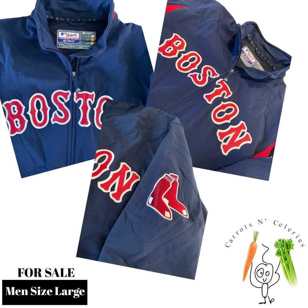 Streetwear boston red sox therma based jacket vin… - image 4