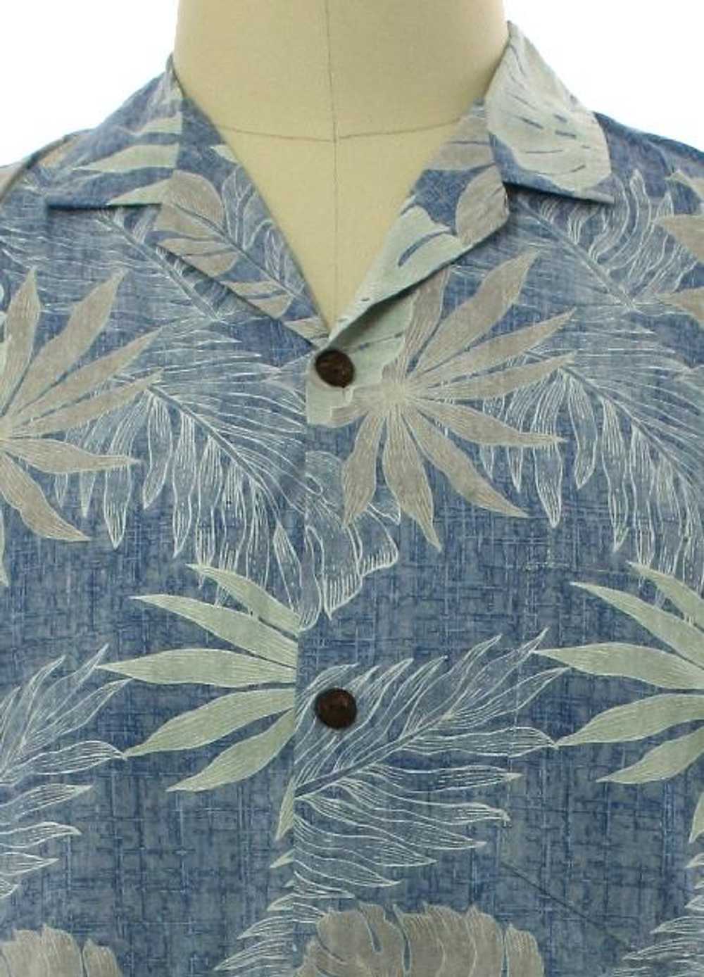 1990's Aloha Moi Mens Reverse Print Crisp Cotton … - image 2