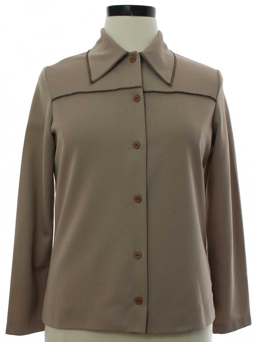 1970's NPC Fashions Womens Knit Shirt Jacket - image 1
