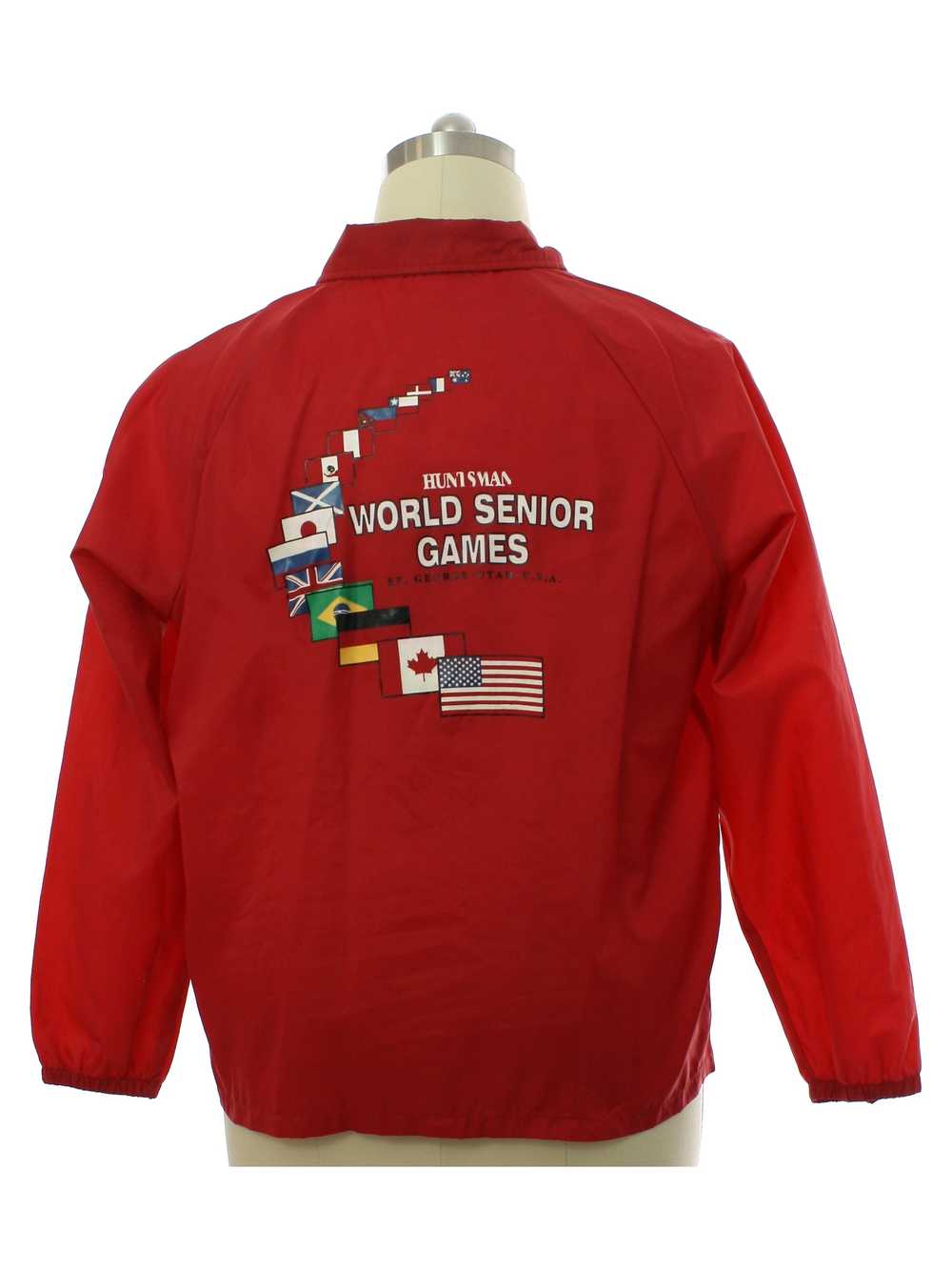 1980's Auburn Mens World Senior Games Windbreaker… - image 1