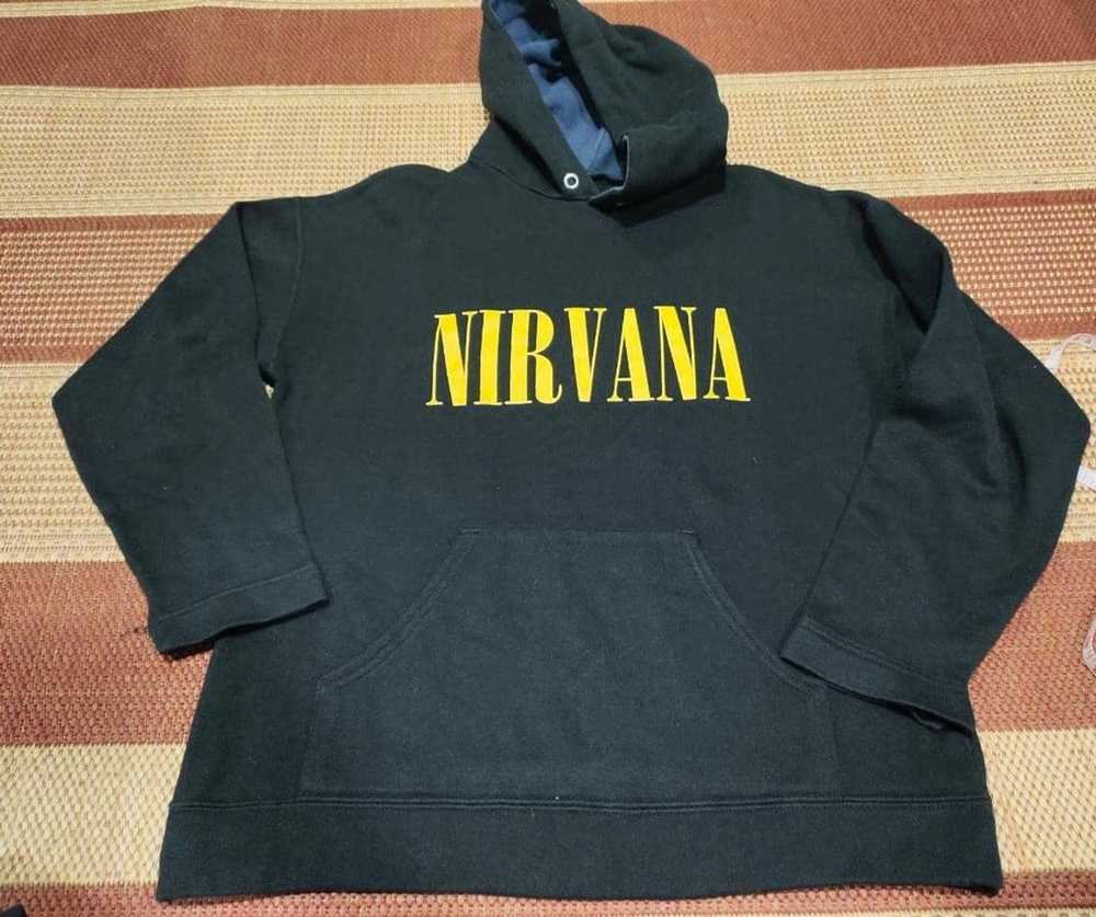 Nirvana VINTAGE NIRVANA 90S NEVERMIND UK TOURHOOD… - image 2