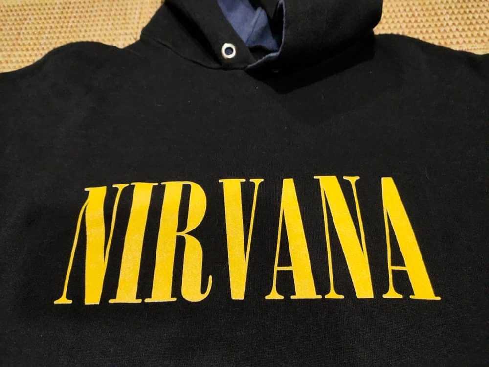 Nirvana VINTAGE NIRVANA 90S NEVERMIND UK TOURHOOD… - image 4