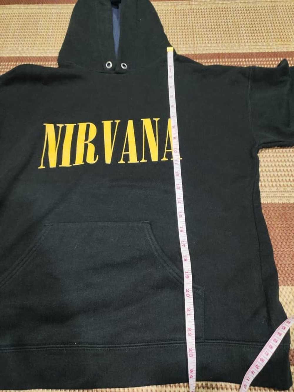 Nirvana VINTAGE NIRVANA 90S NEVERMIND UK TOURHOOD… - image 5