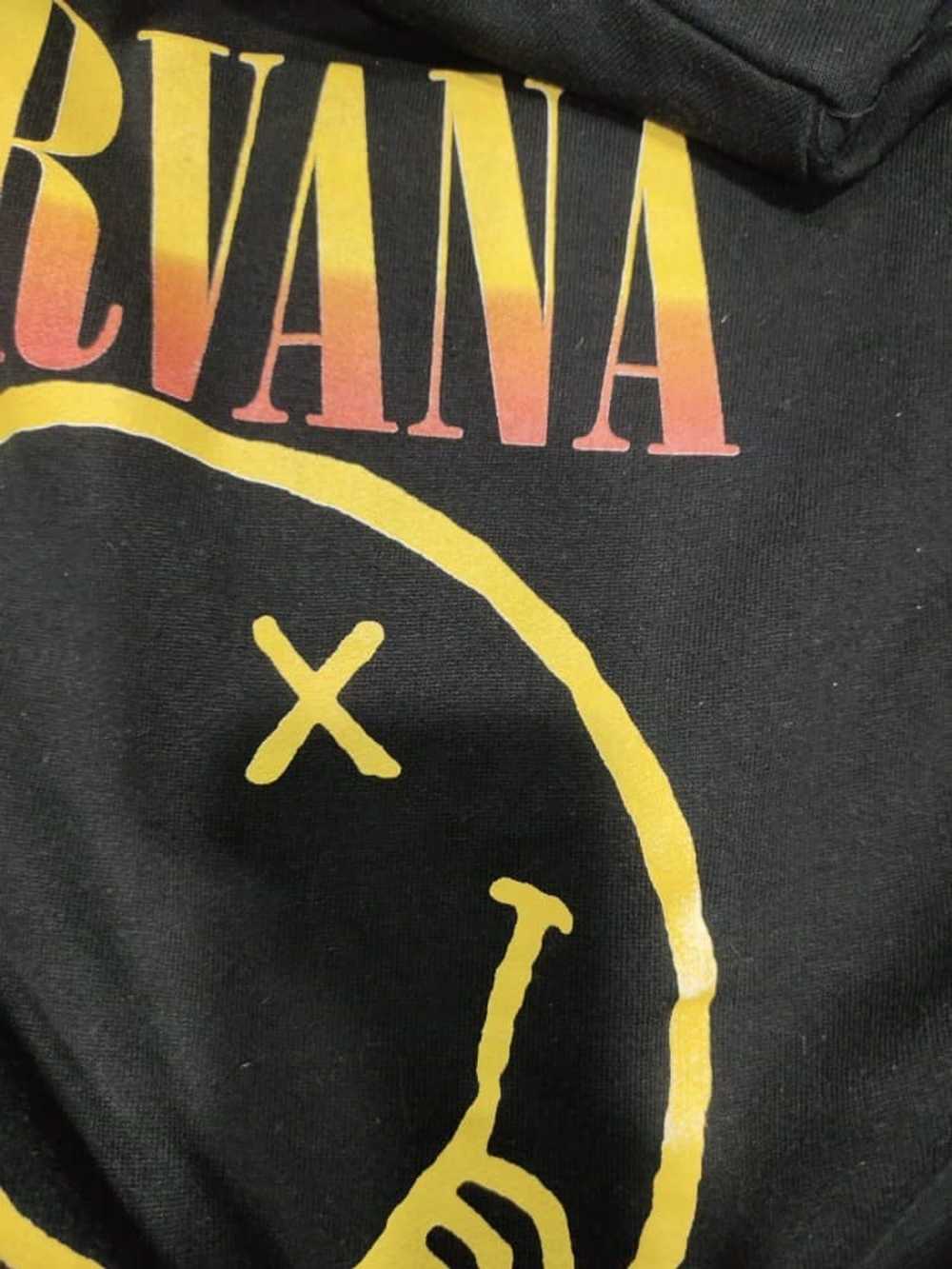 Nirvana VINTAGE NIRVANA 90S NEVERMIND UK TOURHOOD… - image 8