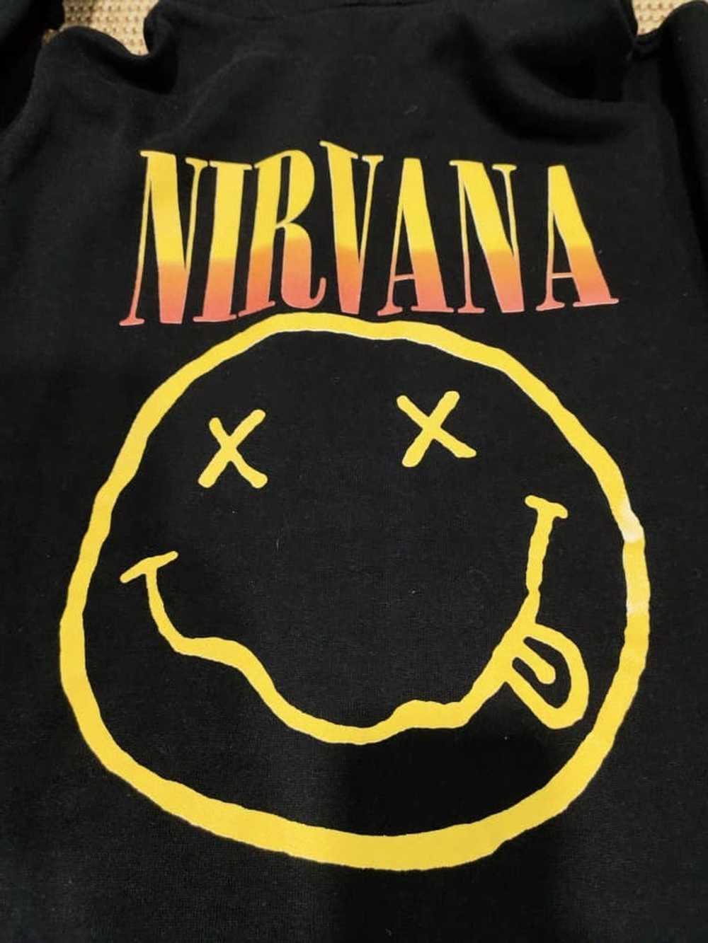 Nirvana VINTAGE NIRVANA 90S NEVERMIND UK TOURHOOD… - image 9