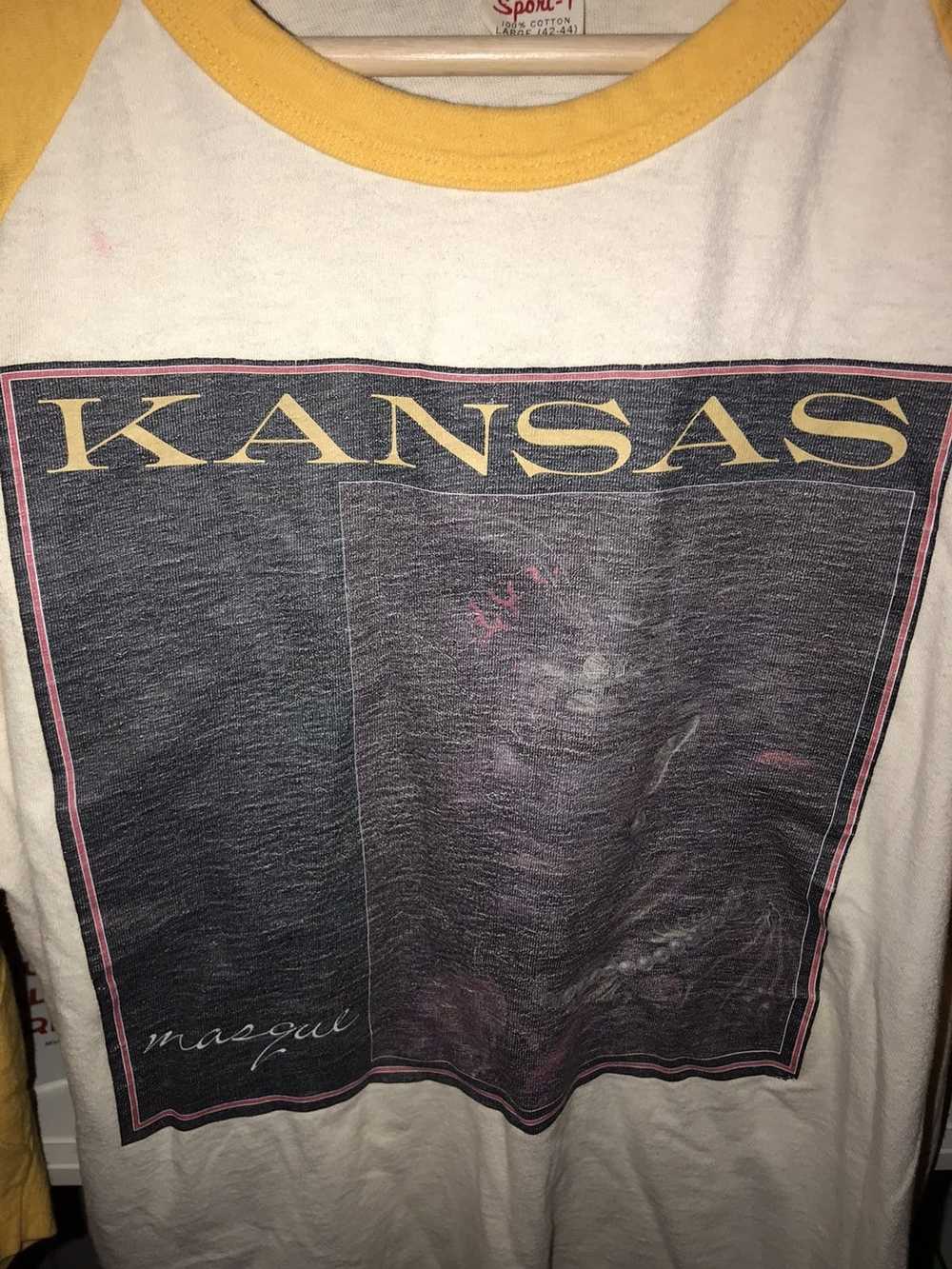 Band Tees × Vintage Vintage Kansas Rock Tour 70’s… - image 2