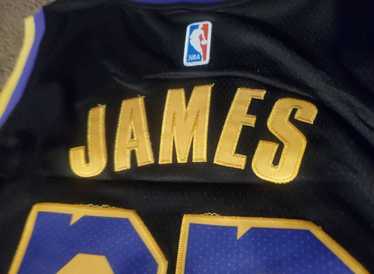 NBA LeBron autographed lakers city jersey - image 1