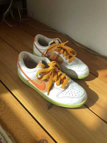 Nike orange green and yellow nike dunk low