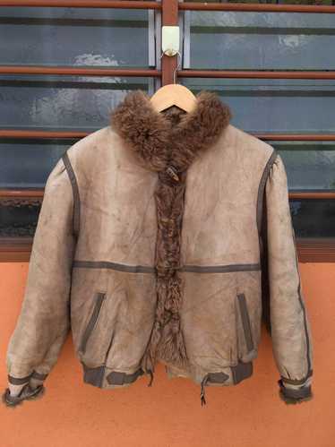 Sheepskin Coat × Vintage VINTAGE ACCENSI Sheepski… - image 1