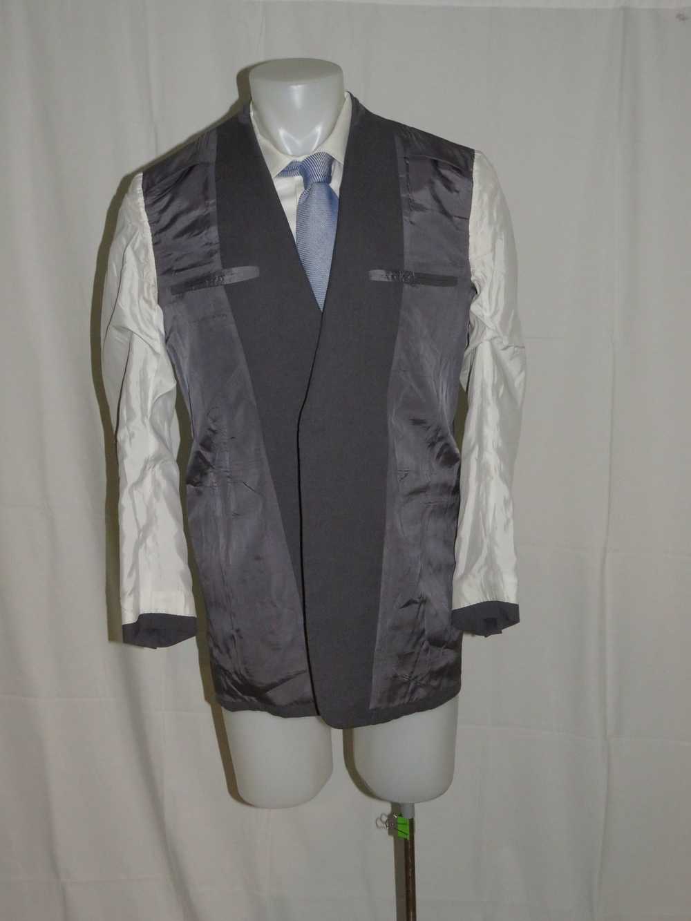 Bespoke Bricker & Mellowe London Gray Two Button … - image 10