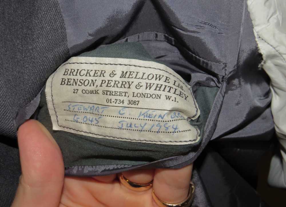 Bespoke Bricker & Mellowe London Gray Two Button … - image 11
