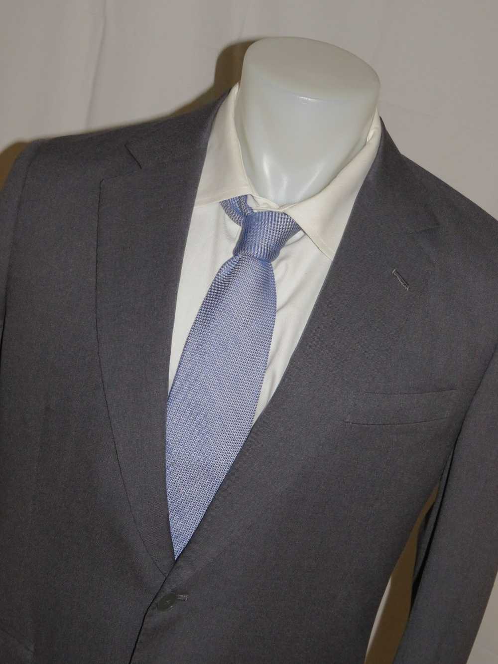 Bespoke Bricker & Mellowe London Gray Two Button … - image 4