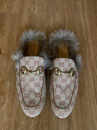 Gucci Princetown Lamb Fur Slippers