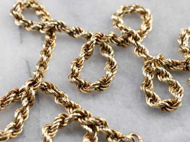 Chunky Gold Rope Twist Chain - image 1