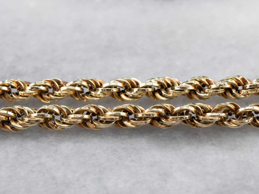 Chunky Gold Rope Twist Chain - image 3