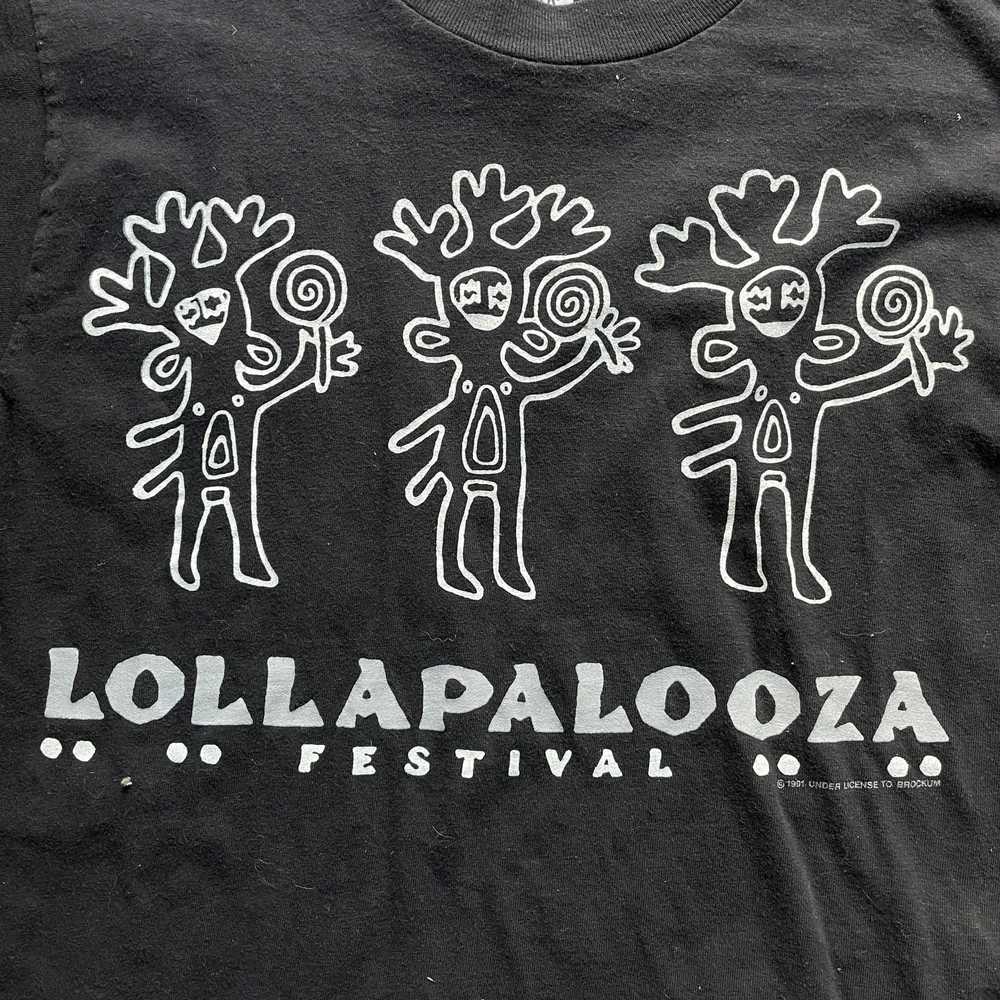 vintage lollapalooza 1991 concert tee - image 3