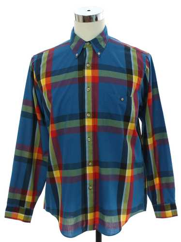 1980's Evan Picone Mens Preppy Shirt