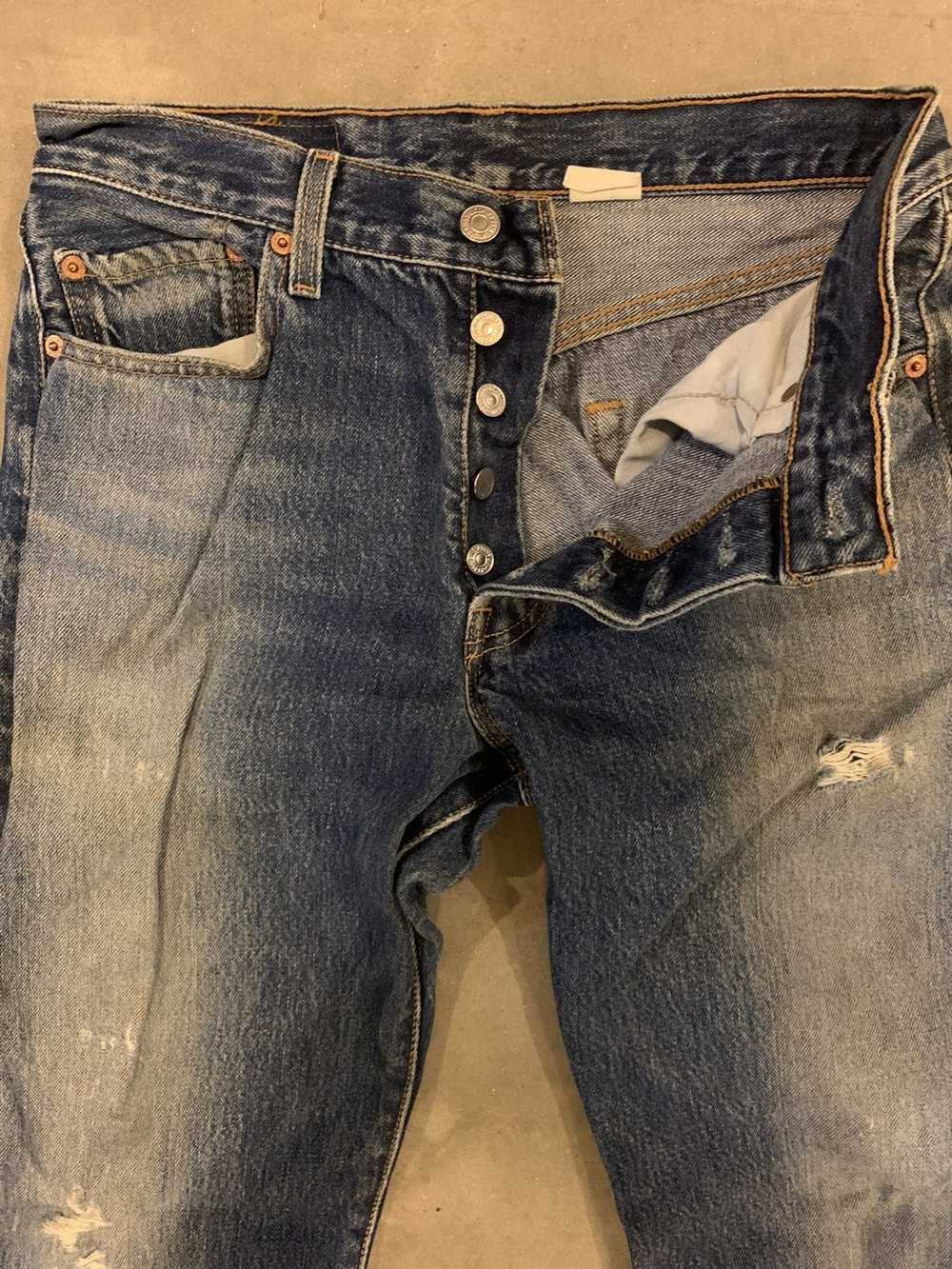 Levi's Vintage Clothing Ripped Distressed Vintage… - image 2