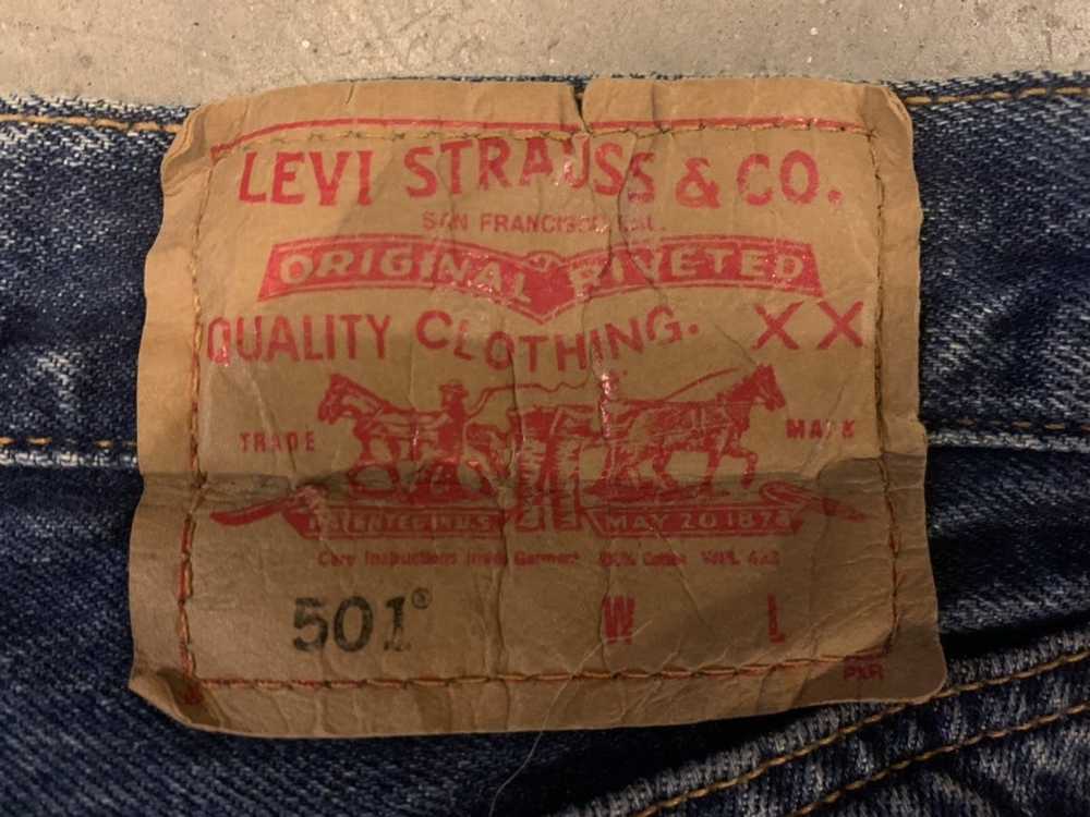 Levi's Vintage Clothing Ripped Distressed Vintage… - image 4