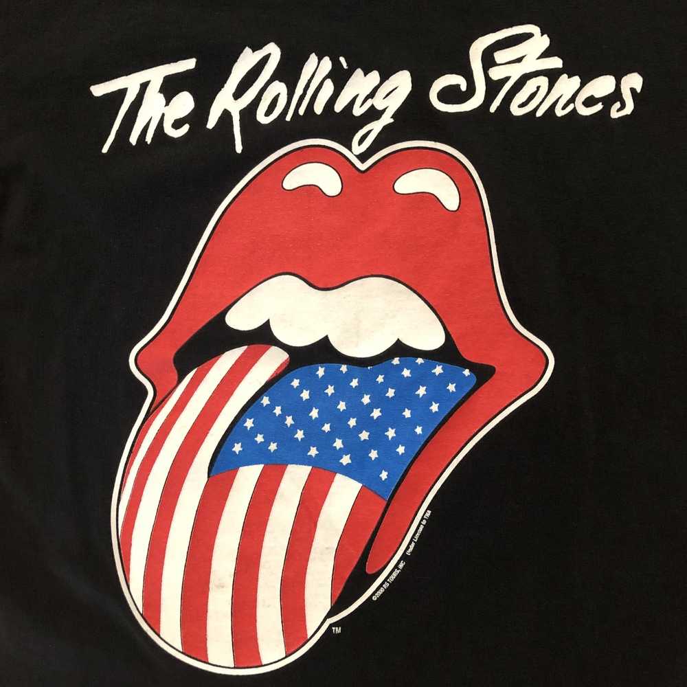 Gildan The Rolling Stones Vintage Y2K USA Flag To… - image 2