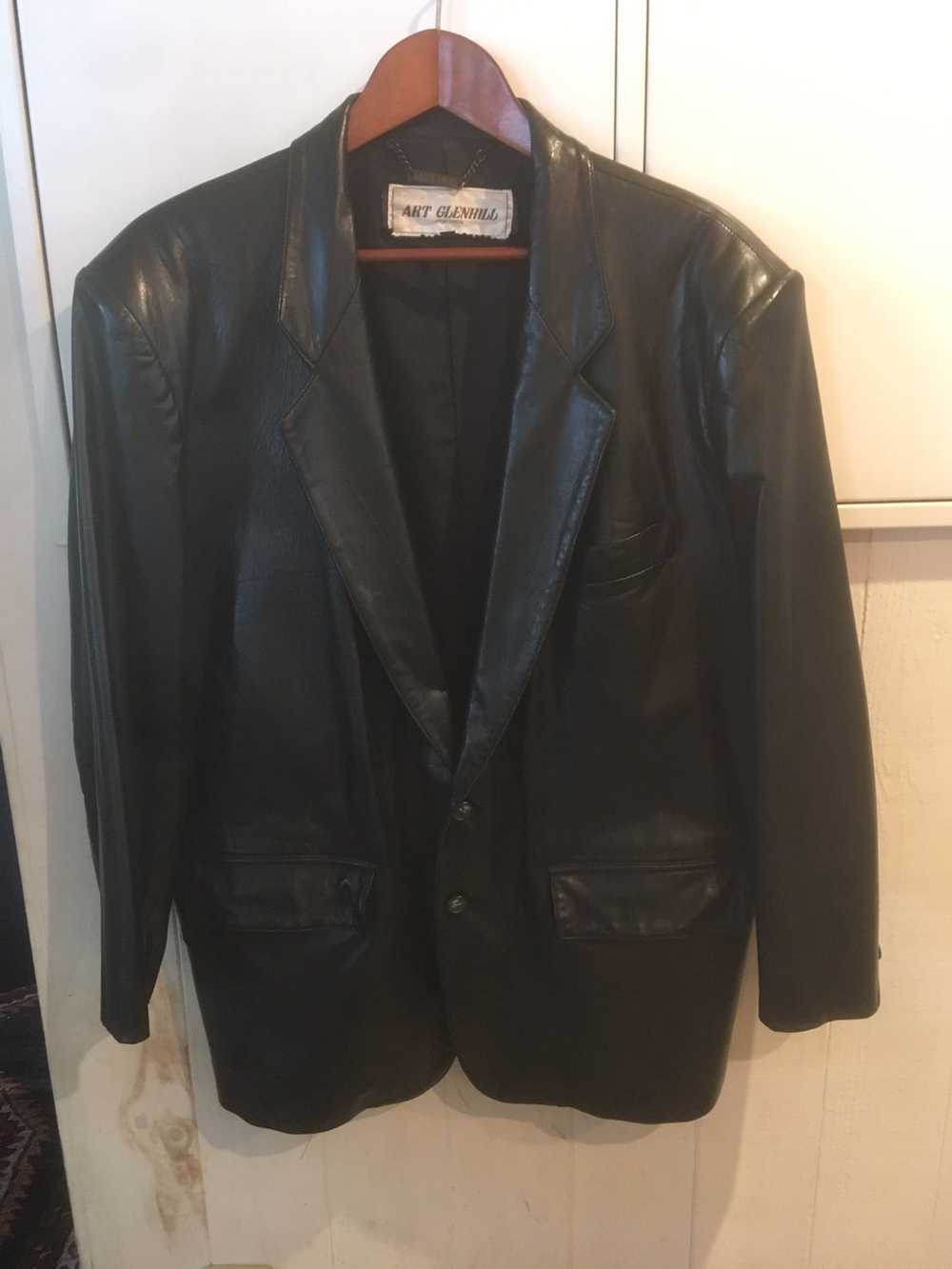 Japanese Brand Vintage Art Glenhill Leather Jacke… - image 1