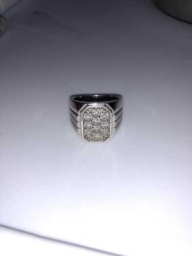 925 Silver .925 Silver Ring 1/4 CT Diamonds